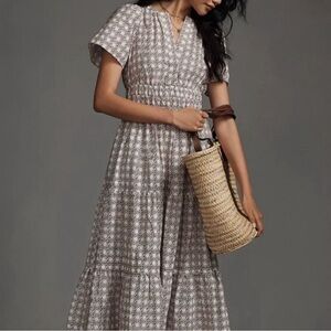 Anthropologie Somerset Tiered Maxi Dress